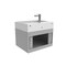 Castello Usa Amazon 24-inch Gray Vanity Set with White Top and Chrome Handles CB-MC-24G-CHR-2056-WH - alternate 7